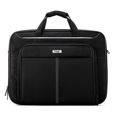 TOO 15,6" fekete notebook táska fehér dekor csíkkal TOO 15,6" fekete notebook táska fehér dekor csíkkal