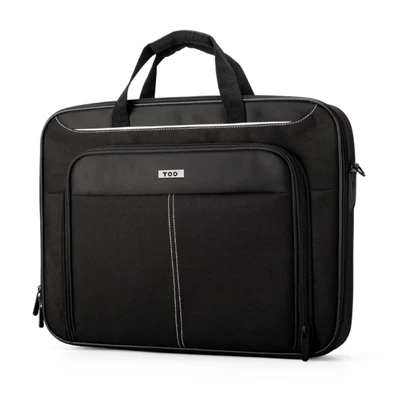 TOO 15,6" fekete notebook táska fehér dekor csíkkal TOO 15,6" fekete notebook táska fehér dekor csíkkal