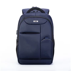 TOO 15,6" lopásbiztos/USB portos kék hátizsák TOO 15,6" lopásbiztos/USB portos kék hátizsák