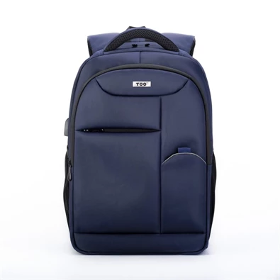 TOO 15,6" lopásbiztos/USB portos kék hátizsák TOO 15,6" lopásbiztos/USB portos kék hátizsák