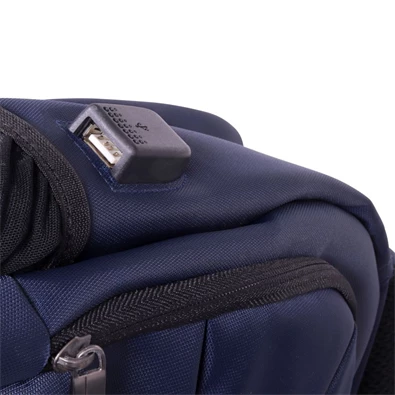 TOO 15,6" lopásbiztos/USB portos kék hátizsák TOO 15,6" lopásbiztos/USB portos kék hátizsák