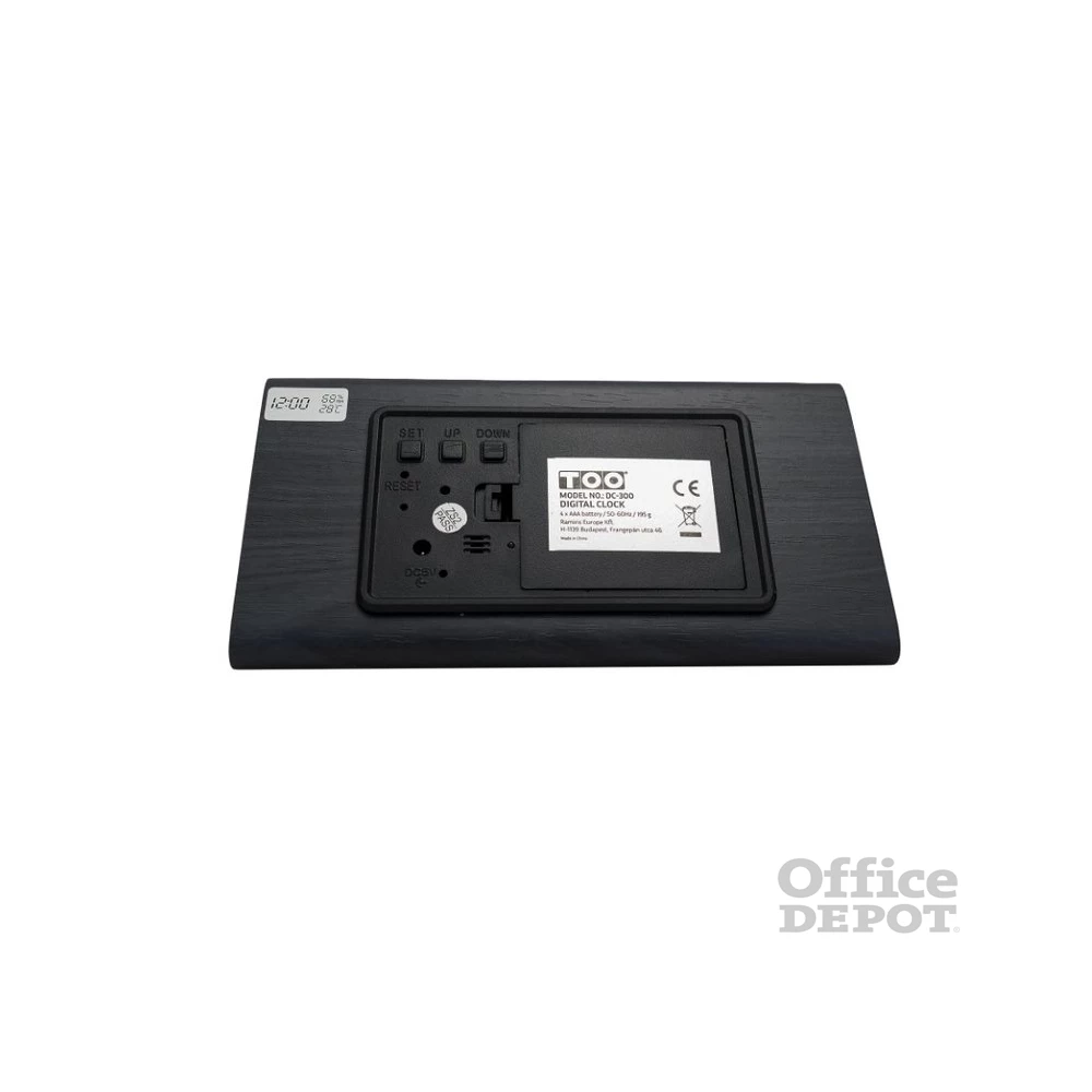 TOO DC-300-B fekete digitális óra