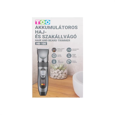 TOO HB-100 Akkumulátoros haj- és szakállvágó szett, digitális kijelzővel
