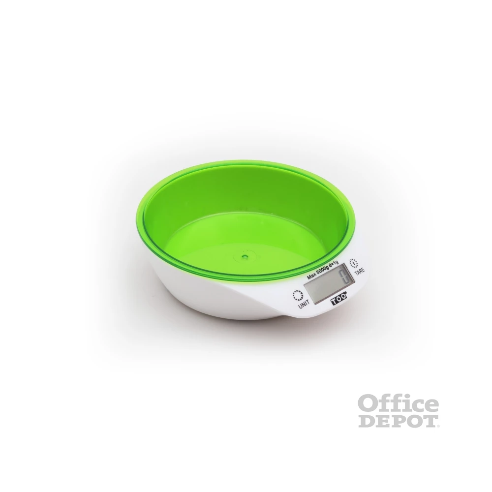 TOO KBSC-300-G zöld tálas konyhai mérleg