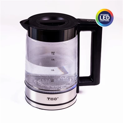 TOO KE-830 1,8 L-es LED-es prémium üveg vízforraló TOO KE-830 1,8 L-es LED-es prémium üveg vízforraló