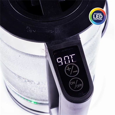 TOO KE-830 1,8 L-es LED-es prémium üveg vízforraló TOO KE-830 1,8 L-es LED-es prémium üveg vízforraló
