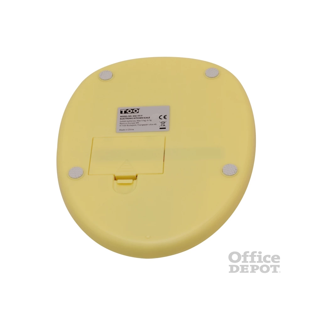 TOO KSC-111-Y sárga elektronikus konyhai mérleg