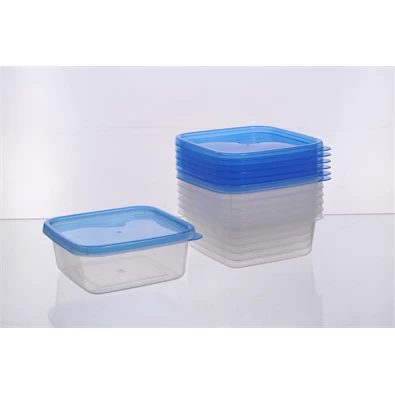 TOO KT-151 7db-os négyzetes 600ml-es ételtároló doboz szett TOO KT-151 7db-os négyzetes 600ml-es ételtároló doboz szett