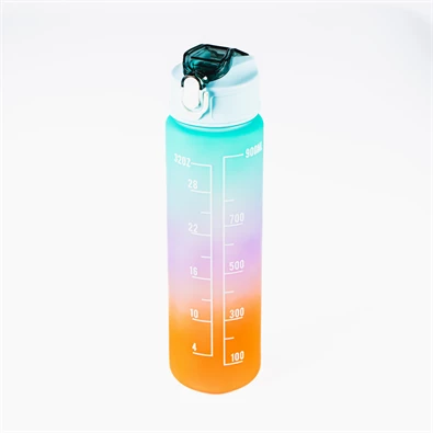 TOO KT-398 900ml-es színátmenetes motivációs kulacs idézetekkel és időskálával TOO KT-398 900ml-es színátmenetes motivációs kulacs idézetekkel és időskálával