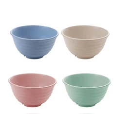 TOO KT-106 5db-os vegyes színekben búzaszalma műanyag tál szett, 17×9 cm TOO KT-106 5db-os vegyes színekben búzaszalma műanyag tál szett, 17×9 cm