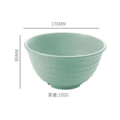 TOO KT-106 5db-os vegyes színekben búzaszalma műanyag tál szett, 17×9 cm TOO KT-106 5db-os vegyes színekben búzaszalma műanyag tál szett, 17×9 cm