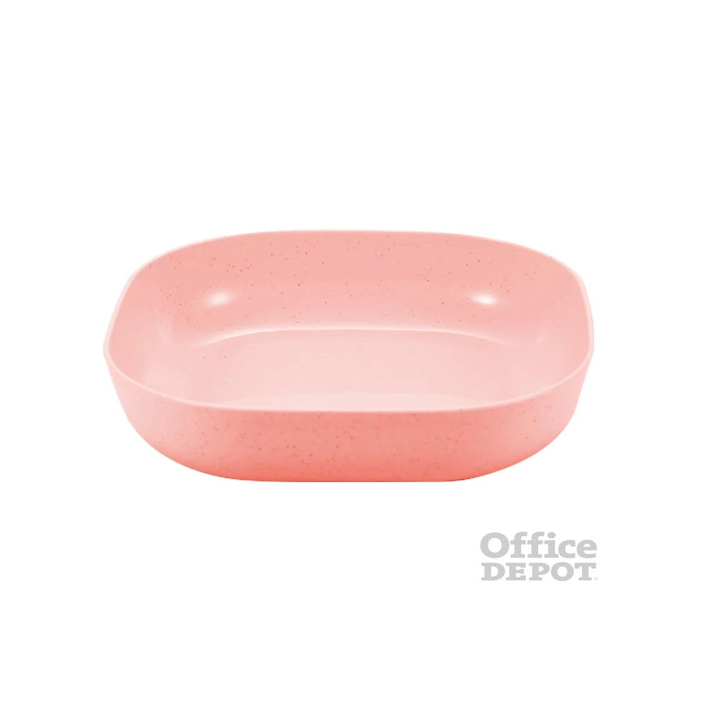 TOO KT-116 10db-os vegyes színekben búzaszalma műanyag tányér szett, 15×15×3cm