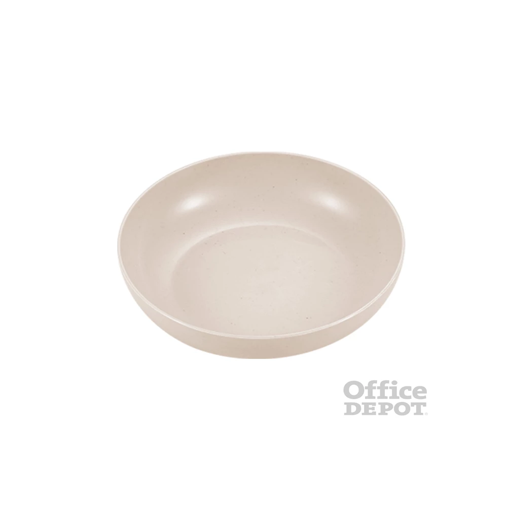 TOO KT-118 10db-os vegyes színekben búzaszalma műanyag kerek tányér szett, 15×15×3cm