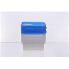 TOO KT-151 7db-os négyzetes 600ml-es ételtároló doboz szett TOO KT-151 7db-os négyzetes 600ml-es ételtároló doboz szett