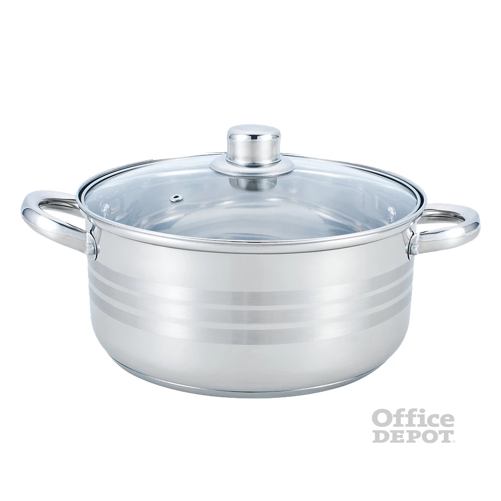 TOO KT-217 kapacitás 5L (teljes: 5,5L)  fazék/lábas fedővel, 24cm-es konyhai rozsdamentes edény