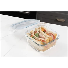 TOO KT-87 üveg 800 ml-es hőálló négyzet alakú ételtároló csatolható műanyag tetővel TOO KT-87 üveg 800 ml-es hőálló négyzet alakú ételtároló csatolható műanyag tetővel