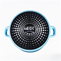 TOO LINE BLUE 5,5 literes, 24cm átmérő, 12cm magasságú lábas (fazék) üveg fedővel TOO LINE BLUE 5,5 literes, 24cm átmérő, 12cm magasságú lábas (fazék) üveg fedővel