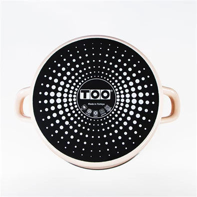 TOO LINE ROSE 5,5 literes, 24cm átmérő, 12cm magasságú lábas (fazék) üveg fedővel