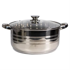 TOO LP-7170-10L prémium rozsdamentes edény 10 liter fazék/lábas+fedő 30 x 14,5cm