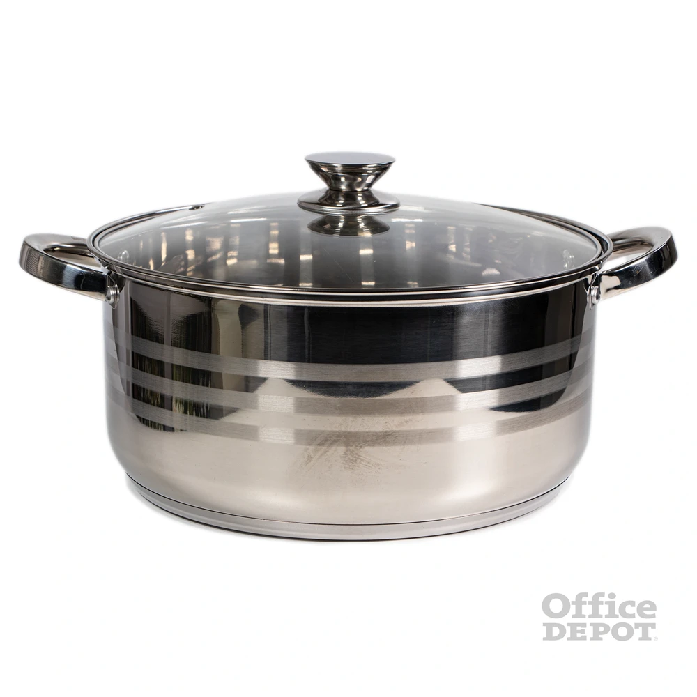 TOO LP-7170-10L prémium rozsdamentes edény 10 liter fazék/lábas+fedő 30 x 14,5cm