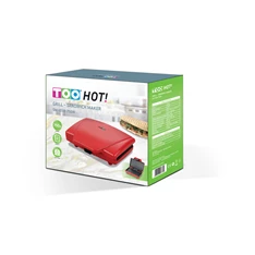 TOO SM-103R-750W 2in1 piros grill - panini szendvicssütő TOO SM-103R-750W 2in1 piros grill - panini szendvicssütő