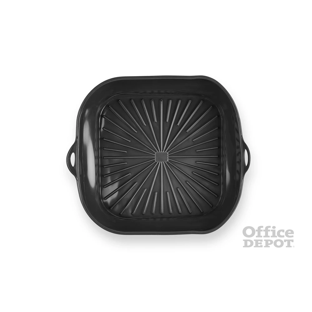 TOO összecsukható négyzetes szilikon forma forrólevegős sütőhöz (air fryer) 21cm*21cm, szürke, fekete vagy piros SL-3251