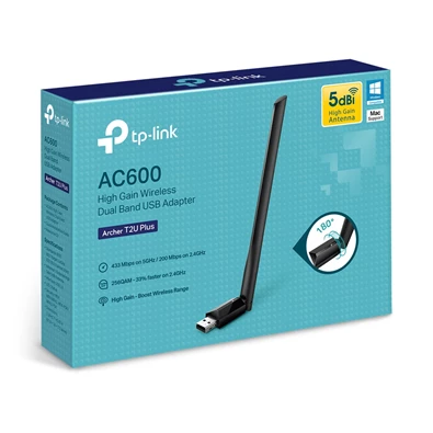 TP-Link Archer T2U Plus AC600 Vezeték nélküli Dual Band USB adapter TP-Link Archer T2U Plus AC600 Vezeték nélküli Dual Band USB adapter
