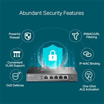 TP-Link ER605 Omada Gigabit Multi-WAN VPN Router TP-Link ER605 Omada Gigabit Multi-WAN VPN Router