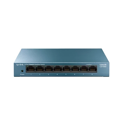 TP-Link LS108G 8port 10/100/1000Mbps LAN nem menedzselhető asztali Switch TP-Link LS108G 8port 10/100/1000Mbps LAN nem menedzselhető asztali Switch