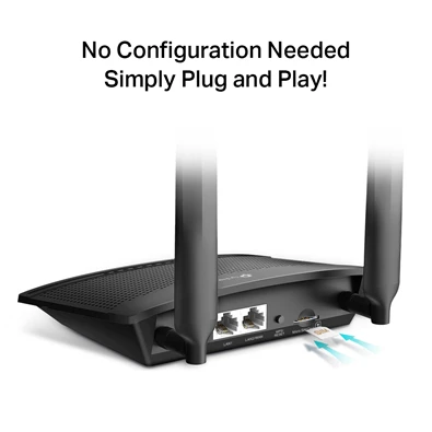 TP-Link TL-MR100 Vezeték nélküli 300Mbps 4G LTE Router TP-Link TL-MR100 Vezeték nélküli 300Mbps 4G LTE Router