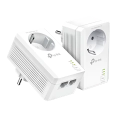 TP-Link TL-PA7027P AV1000 2-Port Gigabit Passthrough Powerline Starter Kit TP-Link TL-PA7027P AV1000 2-Port Gigabit Passthrough Powerline Starter Kit