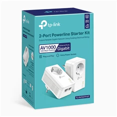 TP-Link TL-PA7027P AV1000 2-Port Gigabit Passthrough Powerline Starter Kit TP-Link TL-PA7027P AV1000 2-Port Gigabit Passthrough Powerline Starter Kit