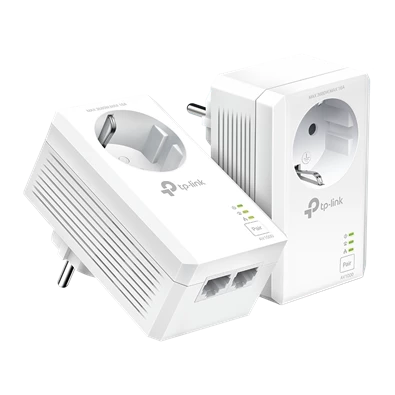 TP-Link TL-PA7027P AV1000 2-Port Gigabit Passthrough Powerline Starter Kit TP-Link TL-PA7027P AV1000 2-Port Gigabit Passthrough Powerline Starter Kit