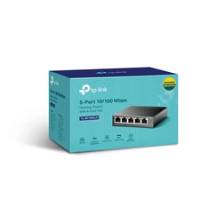 TP-Link TL-SF1005LP 5x10/100Mbps LAN port 4xPoE nem menedzelhető asztali switch TP-Link TL-SF1005LP 5x10/100Mbps LAN port 4xPoE nem menedzelhető asztali switch