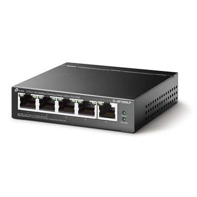 TP-Link TL-SF1005LP 5x10/100Mbps LAN port 4xPoE nem menedzelhető asztali switch TP-Link TL-SF1005LP 5x10/100Mbps LAN port 4xPoE nem menedzelhető asztali switch