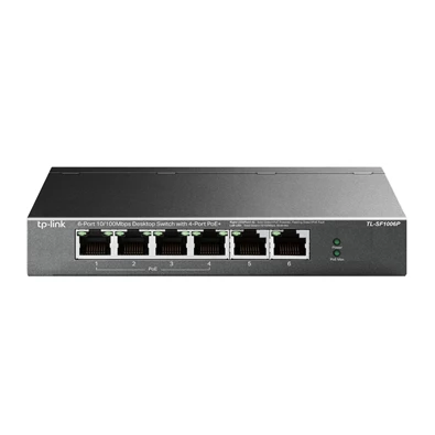 TP-Link TL-SF1006P 6x10/100Mbps FE LAN port 4xPoE+ nem menedzselhető asztali switch TP-Link TL-SF1006P 6x10/100Mbps FE LAN port 4xPoE+ nem menedzselhető asztali switch