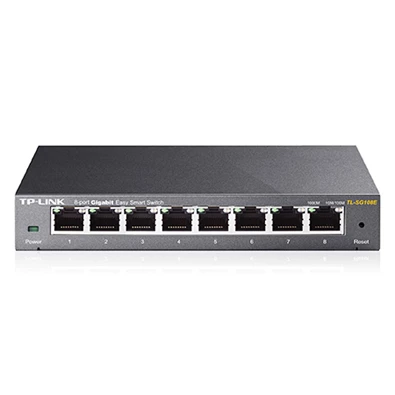 TP-Link TL-SG108E 8port 10/100/1000Mbps LAN menedzselhető asztali Switch TP-Link TL-SG108E 8port 10/100/1000Mbps LAN menedzselhető asztali Switch
