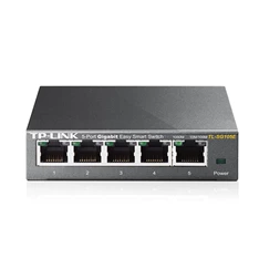 TP-Link TL-SG105E 5port 10/100/1000Mbps LAN menedzselhető asztali Switch TP-Link TL-SG105E 5port 10/100/1000Mbps LAN menedzselhető asztali Switch