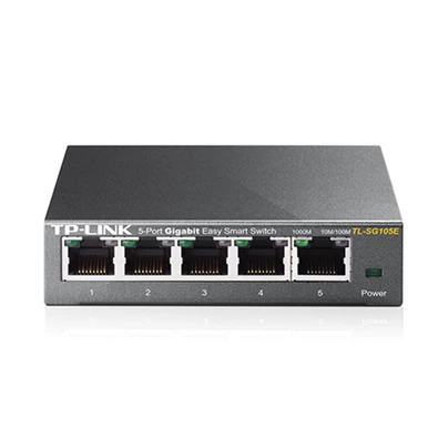 TP-Link TL-SG105E 5port 10/100/1000Mbps LAN menedzselhető asztali Switch TP-Link TL-SG105E 5port 10/100/1000Mbps LAN menedzselhető asztali Switch