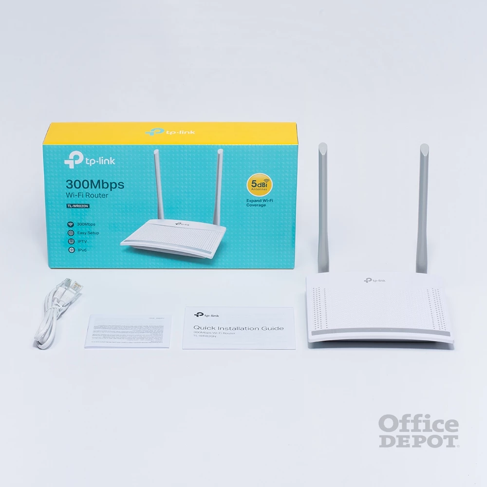 TP-Link TL-WR820N 2x FE LAN, 1xFE WAN port Vezeték nélküli 300Mbps Router