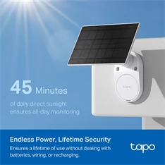 TP-Link Tapo C410 KIT 2K 3MP IP65 kültéri Napelemes biztonsági Wi-Fi kamera szett TP-Link Tapo C410 KIT 2K 3MP IP65 kültéri Napelemes biztonsági Wi-Fi kamera szett