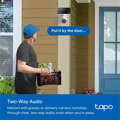 TP-Link Tapo C410 KIT 2K 3MP IP65 kültéri Napelemes biztonsági Wi-Fi kamera szett TP-Link Tapo C410 KIT 2K 3MP IP65 kültéri Napelemes biztonsági Wi-Fi kamera szett