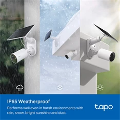 TP-Link Tapo C410 KIT 2K 3MP IP65 kültéri Napelemes biztonsági Wi-Fi kamera szett TP-Link Tapo C410 KIT 2K 3MP IP65 kültéri Napelemes biztonsági Wi-Fi kamera szett