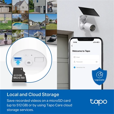 TP-Link Tapo C410 KIT 2K 3MP IP65 kültéri Napelemes biztonsági Wi-Fi kamera szett TP-Link Tapo C410 KIT 2K 3MP IP65 kültéri Napelemes biztonsági Wi-Fi kamera szett