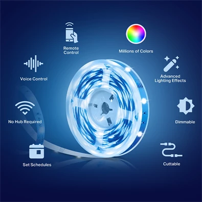 TP-Link Tapo L900-5 Smart Wi-Fi-s 5 méteres LED szalag TP-Link Tapo L900-5 Smart Wi-Fi-s 5 méteres LED szalag
