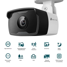TP-Link VIGI C320I /2MP/2,8mm/kültéri/H265/IR30m/Smart Detection/IP csőkamera TP-Link VIGI C320I /2MP/2,8mm/kültéri/H265/IR30m/Smart Detection/IP csőkamera