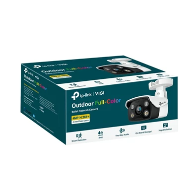 TP-Link VIGI C340 /4MP/2,8mm/kültéri/H265/IR30m/SD/Smart Detection/kétirányú hang/Full-Color IP csőkamera TP-Link VIGI C340 /4MP/2,8mm/kültéri/H265/IR30m/SD/Smart Detection/kétirányú hang/Full-Color IP csőkamera