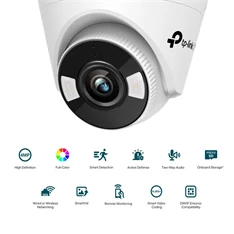 TP-Link VIGI C440-W /4MP/4mm/beltéri/H265/IR30m/SD/Smart Detection/kétirányú hang/Full-Color IP wifi turret kamera TP-Link VIGI C440-W /4MP/4mm/beltéri/H265/IR30m/SD/Smart Detection/kétirányú hang/Full-Color IP wifi turret kamera