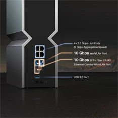 TP-Link Archer BE800 BE19000 háromsávos Wi-Fi 7 router - R