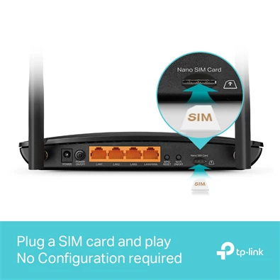 TP-Link Archer MR500 AC1200 Dual-Band Vezeték nélküli 4G LTE Gigabit Router TP-Link Archer MR500 AC1200 Dual-Band Vezeték nélküli 4G LTE Gigabit Router